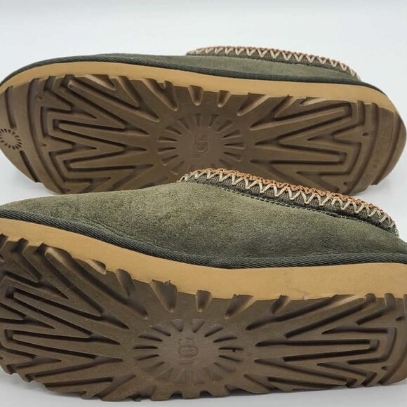UGG Tasman slippers in Olive Green Suede & Shearling size 8 - Picture 10 of 11